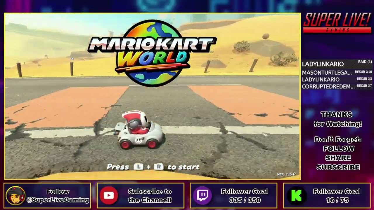 Mario Kart World - Online Racing - Twitch Archive [1.28.26] | Super Live Gaming