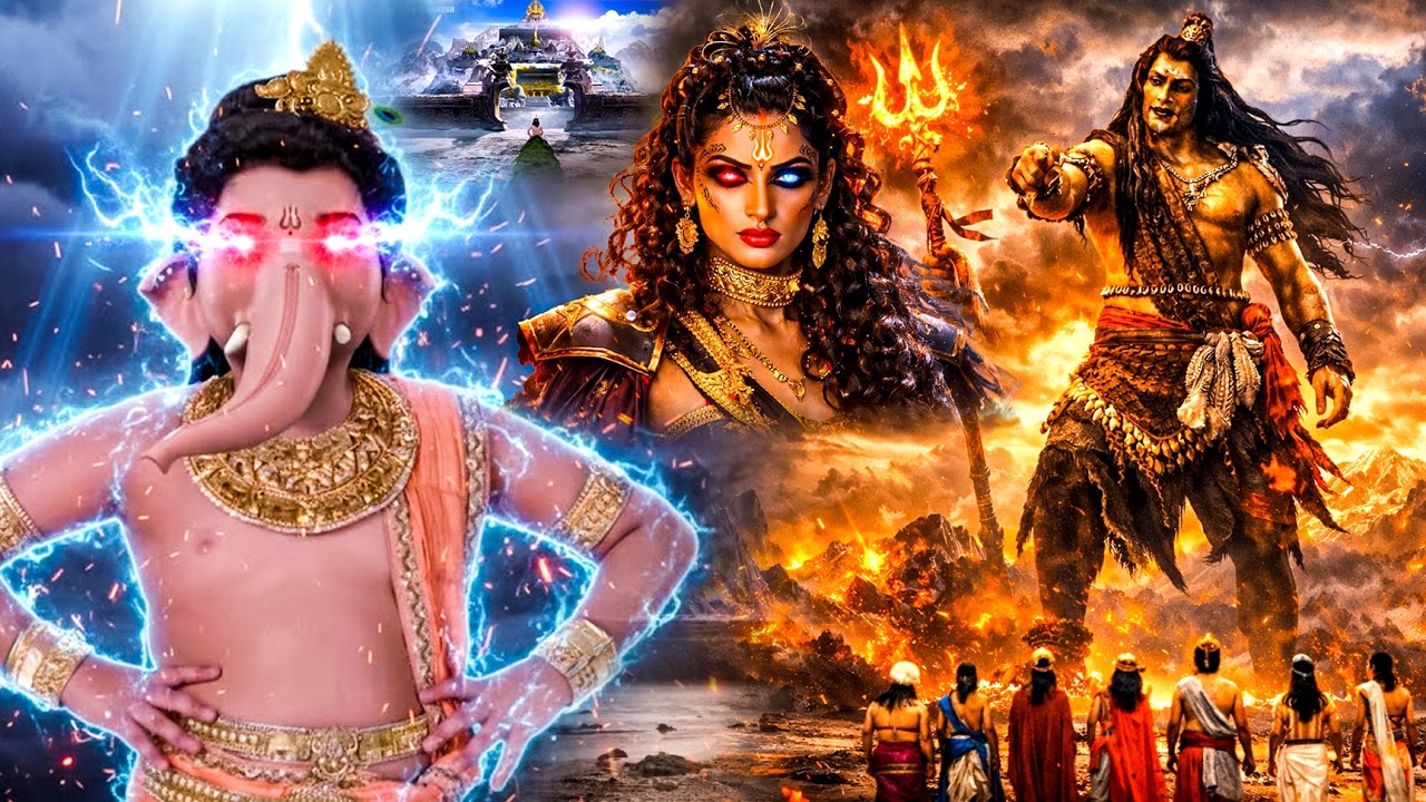 #fullmovie | देखिये धरती कांप उठी! जालंधर का रौद्र रूप देखकर | Vighnaharta Ganesh | #film #ganesh