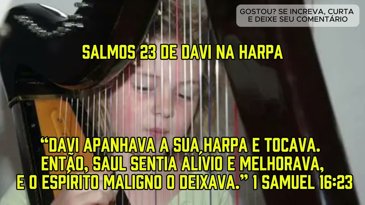SALMOS 23 DE DAVI CANTADO E TOCADO NA HARPA