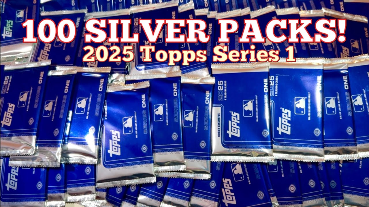 I OPENED *100* SILVER PACKS FROM 2025 TOPPS SERIES 1!