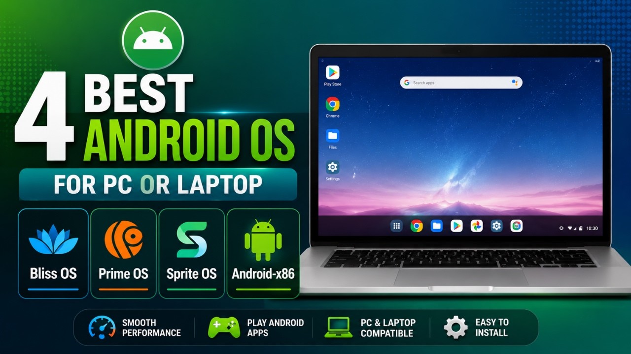 4 Best Android OS for PC or Laptop | Best Android Operating System for Gaming in 2026