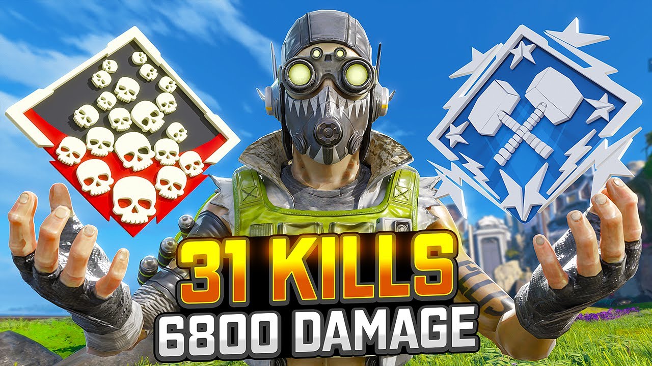 INSANE Octane 31 KILLS and 6,800 Damage Apex Legends