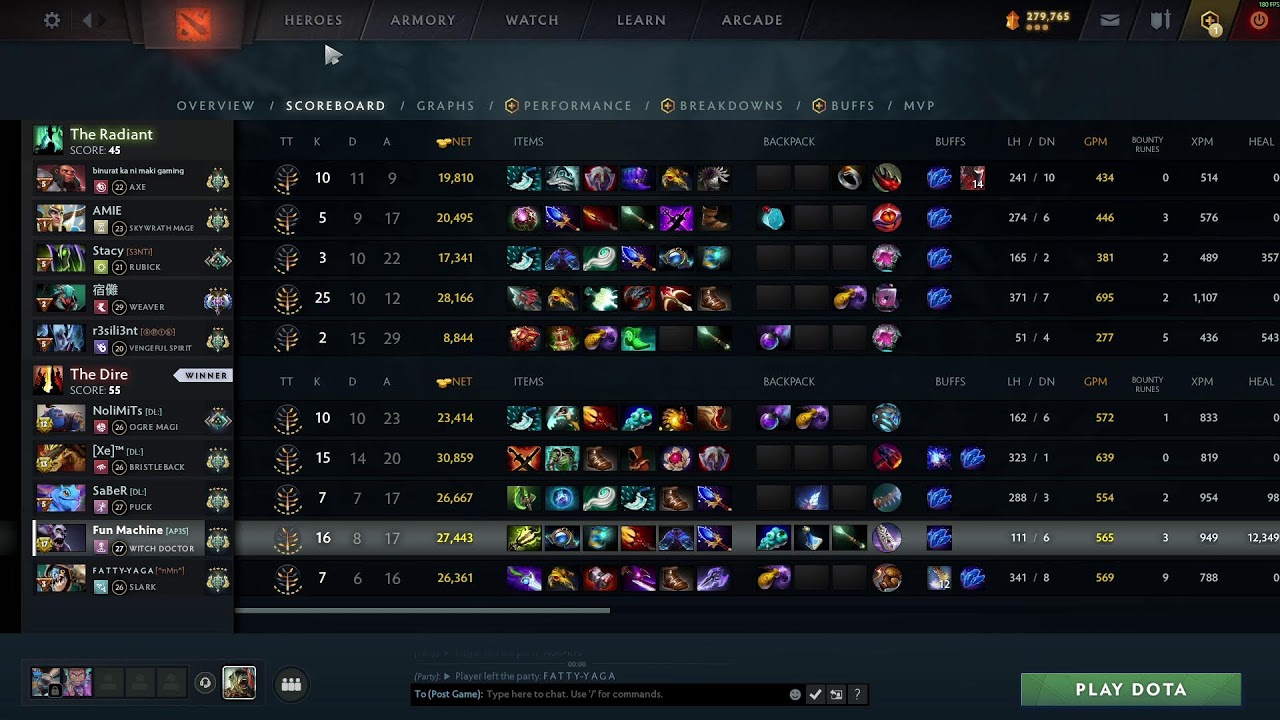 Dota 2 Ranked Feed Squad