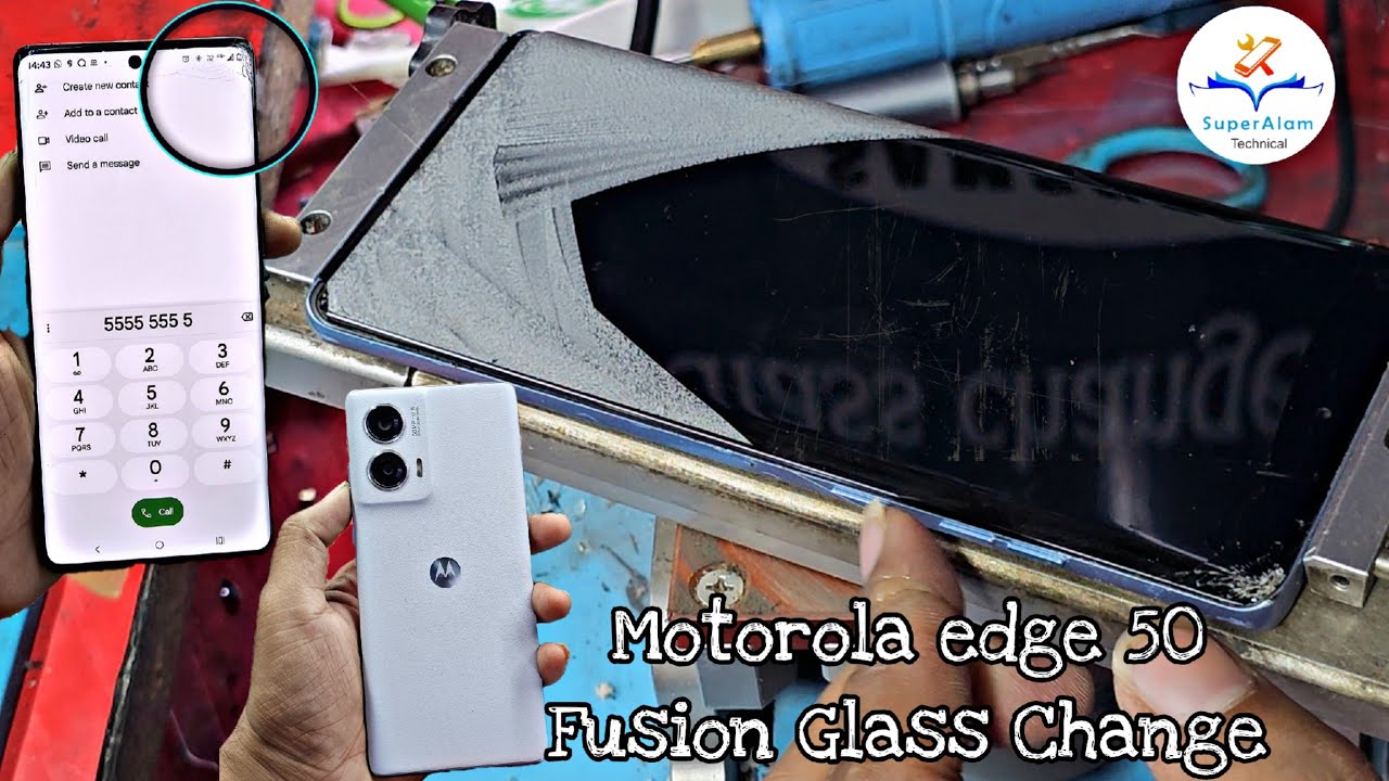 Motorola Edge 50 Fusion Broken Front Glass Change | Motorola Edge 50 Fusion Glass Restoration