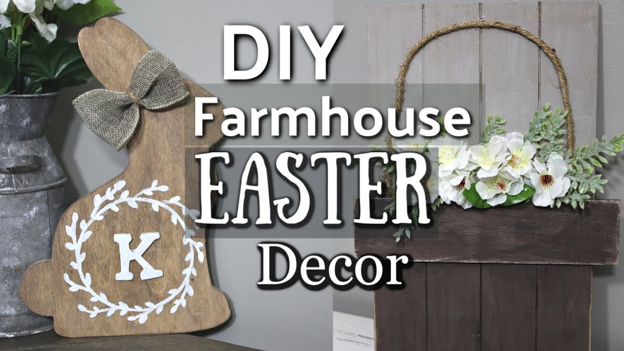 Farmhouse Easter Decor DIY | Dollar Store Easter DIY | Dollar Store Farmhouse | Krafts by Katelyn