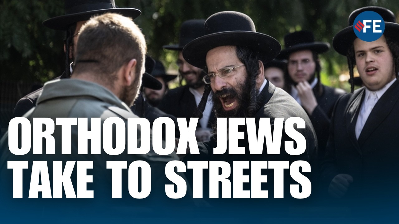 Ultra-Orthodox Jews Protest Outside Israeli Military Prison