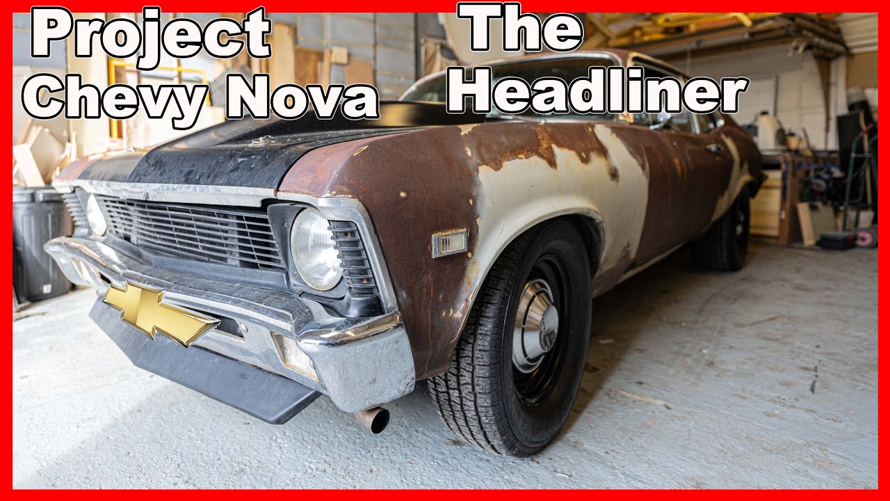 Making and fitting a new headliner to a 1969 Chevy Nova