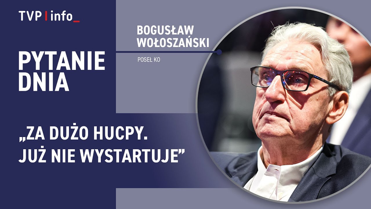 Wołoszański gorzko: Za dużo hucpy. Już nie wystartuje | PYTANIE DNIA