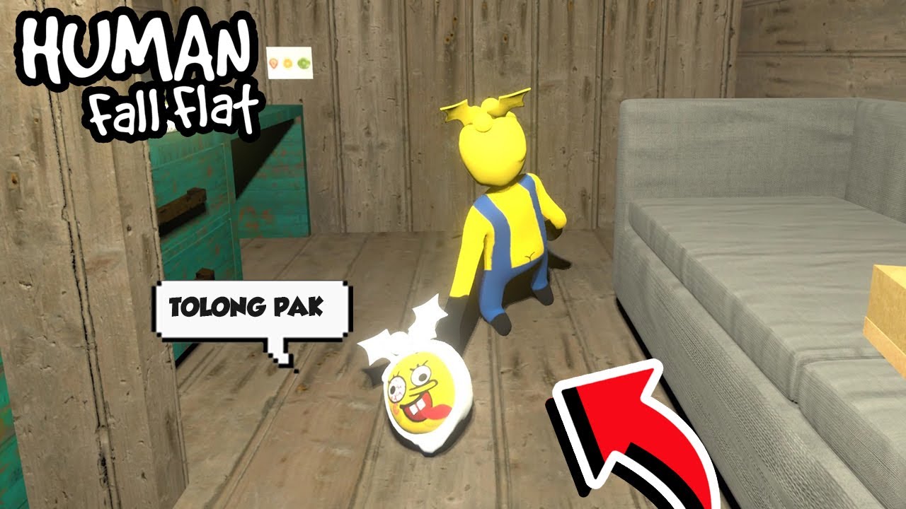 DUO LETOY DRAMA GANCET DI KERETA HANTU HUMAN FALL FLAT!!!