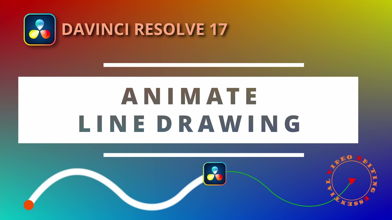 Анимация линейного рисунка с ведущим изображением в Davinci Resolve 17