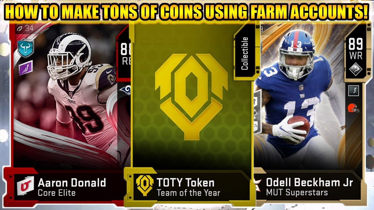 HOW TO MAKE EASY COINS USING FARM ACCOUNTS! EASY COIN METHOD! | MADDEN 20 ULTIMATE TEAM