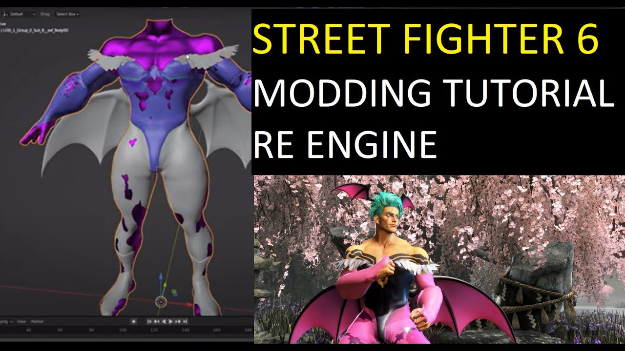 Street Fighter 6 Modding Process Tutorial Video - For RE Engine