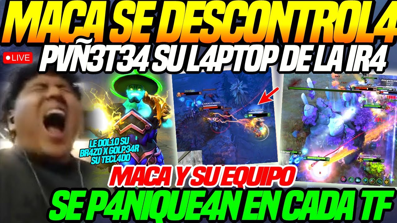 😲MACARIUS PVÑ3T34 su L4PT0P de la IR4 x HACER PLAYS de 1 sol😲MACA y SU TEAM se P4NIQUE4N en las TF