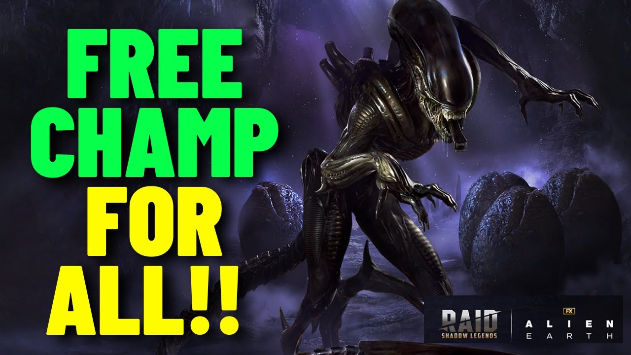 ⭐ БЕСПЛАТНЫЙ ЛЕГЕНДАРНЫЙ вход в Alien Xenomorph Champion! Рейд Alien and Predator Shadow Legends