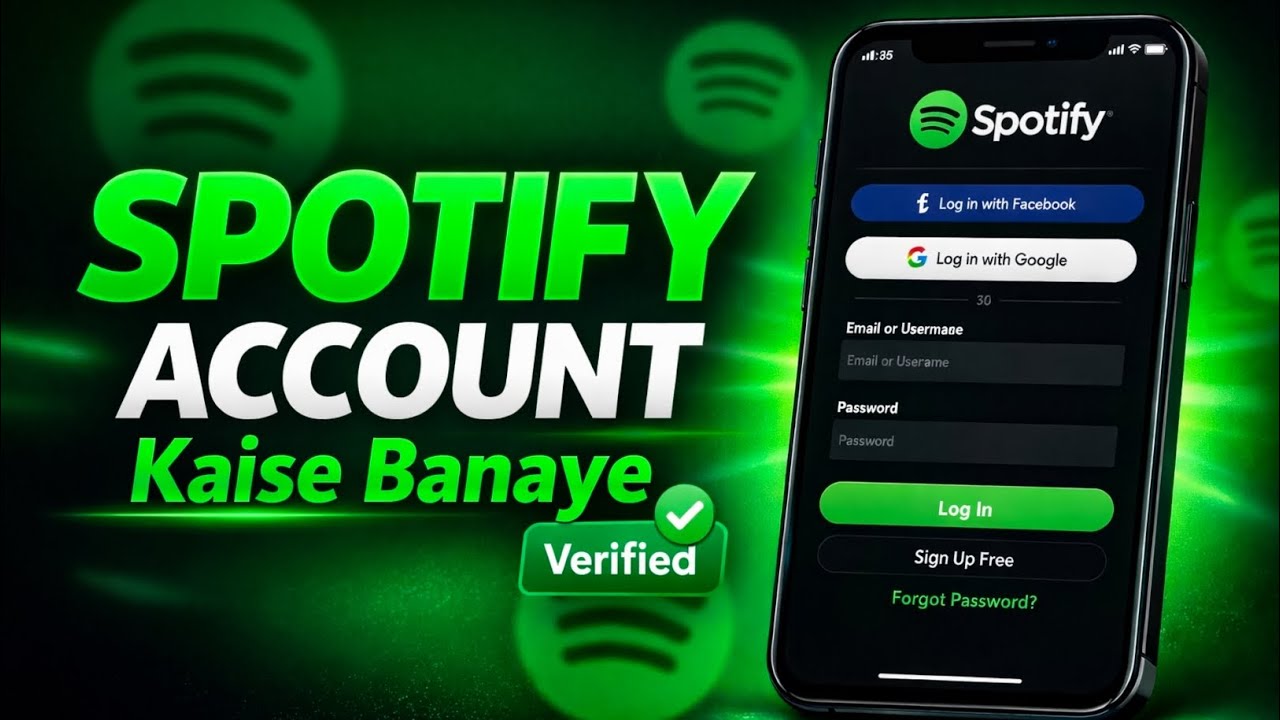 Spotify Account Kaise Banaye | How To Create Spotify Account | Spotify Id Kaise Banaye 
