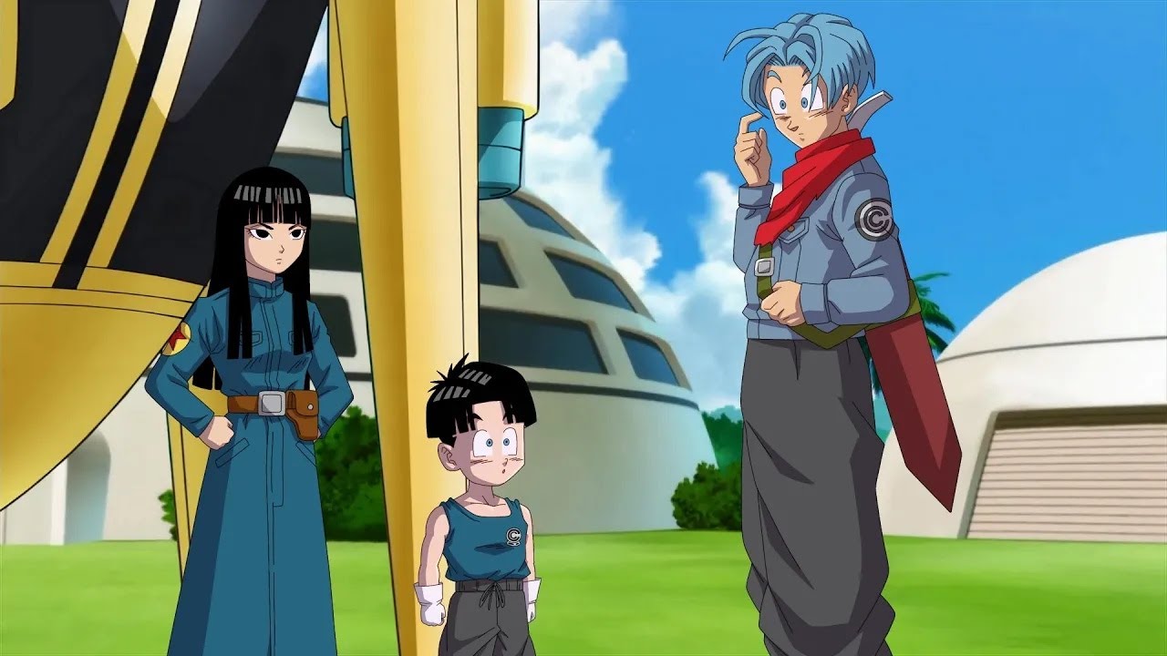 Trunks tem um filho com Mai e o apresenta a Vegeta e Bulma - Dragon Ball Super Parte 1