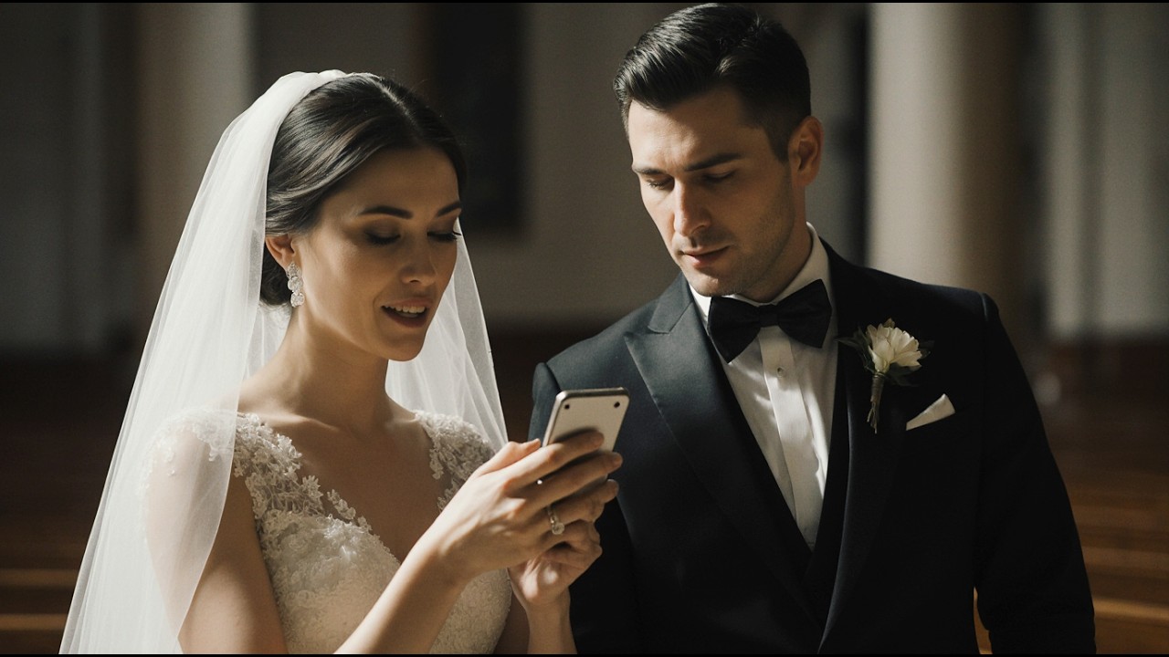 Durante o Casamento, a Noiva Recebe Uma Foto no Celular… e o Noivo Fica Pálido.