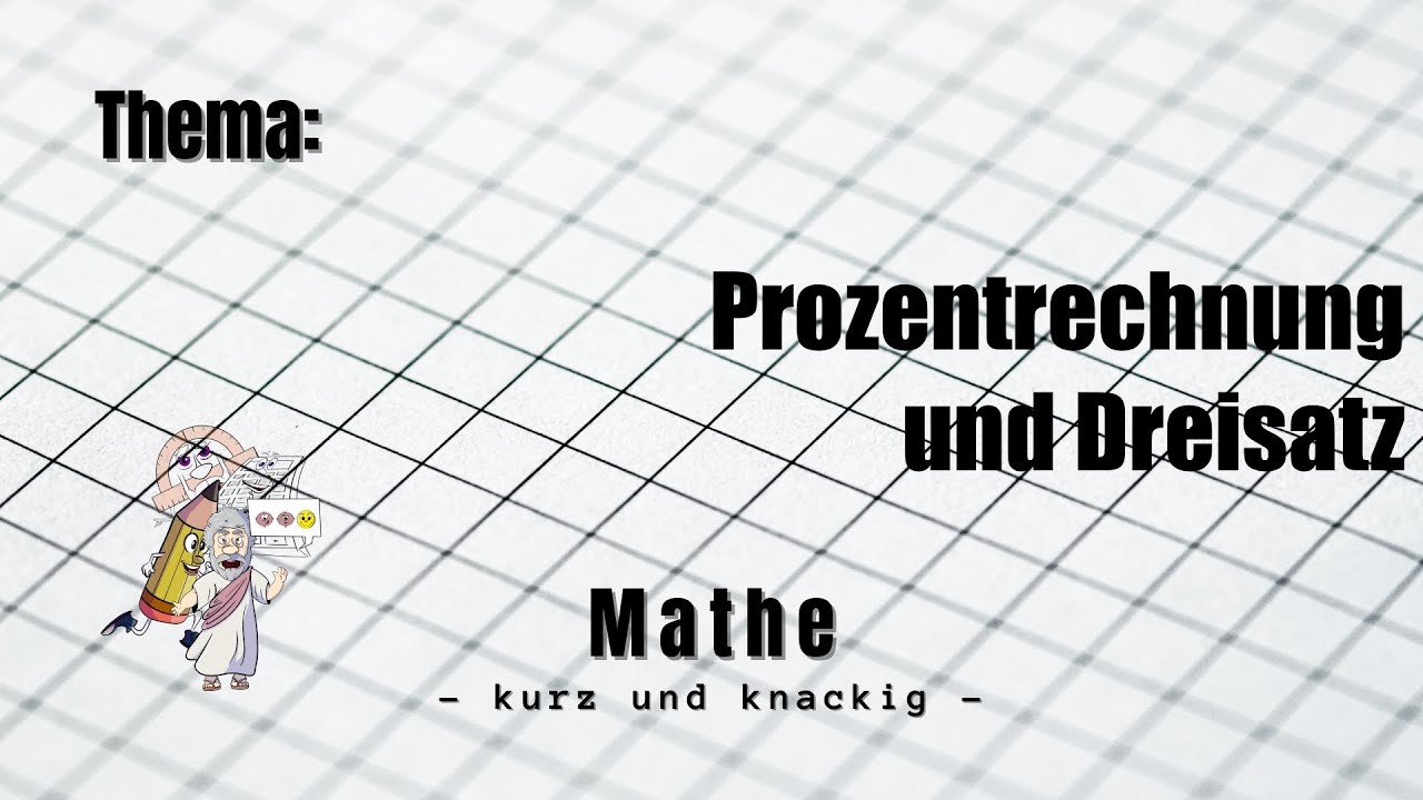 Prozentrechnung und Dreisatz