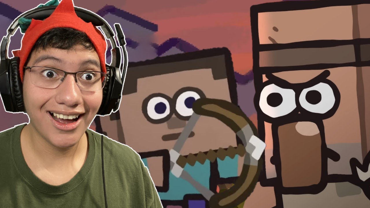 VILLAGER GETS REVENGE! || The Village Attack - Ultimate Minecraft Cartoons REACTION