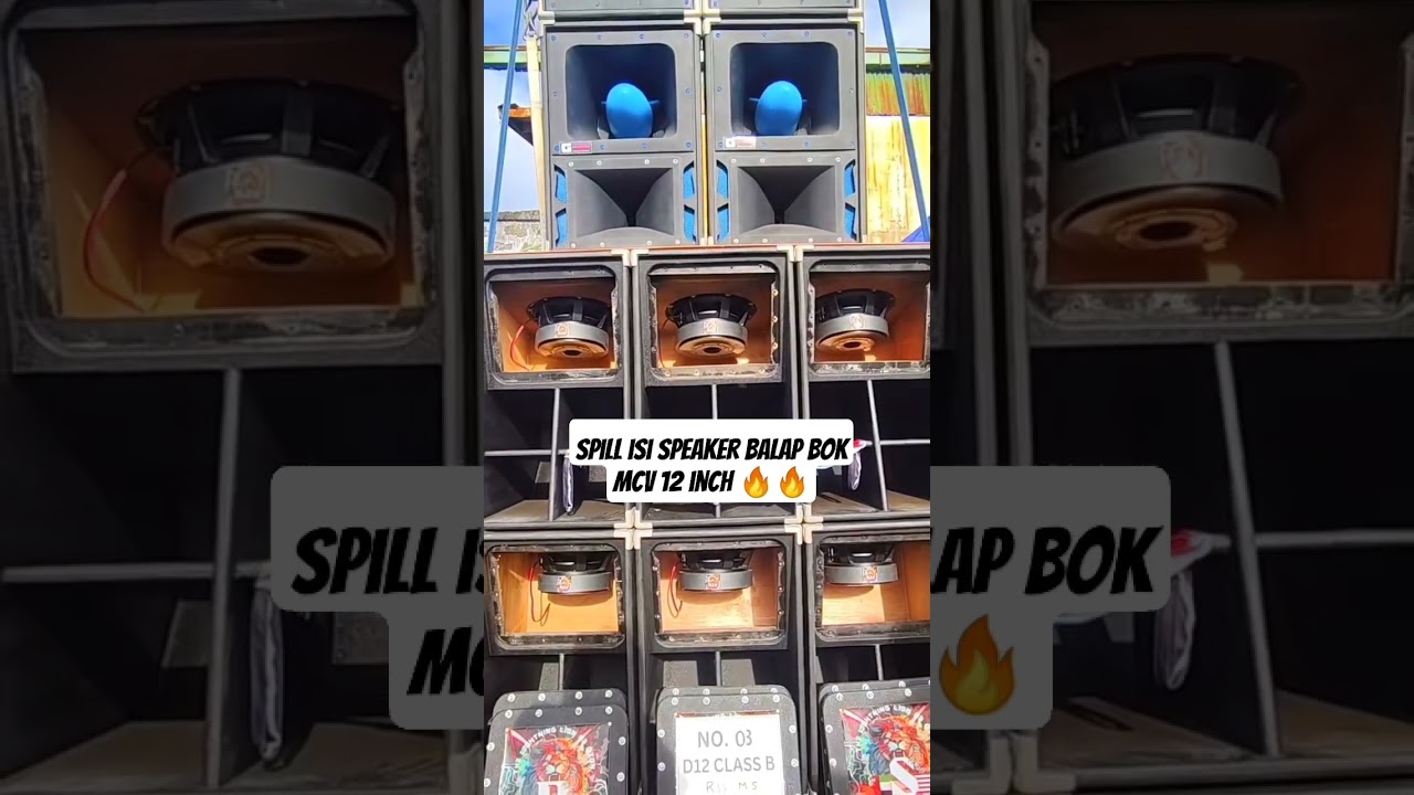 Spill isi speaker bok mcv 12 inch 🔥. 