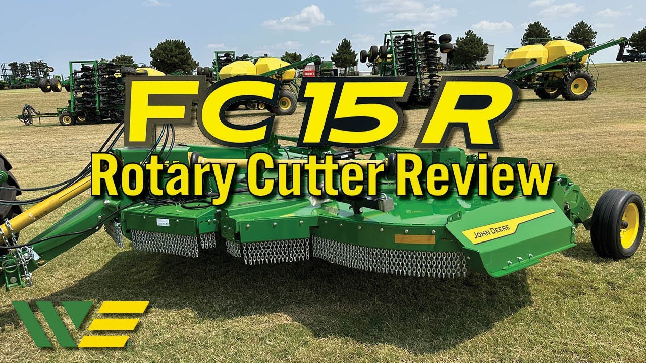 Обзор роторного режущего аппарата John Deere FC15R Flex Wing