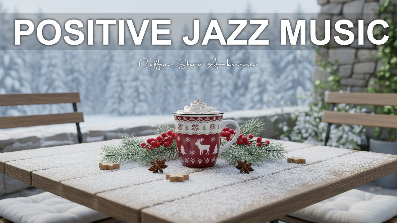 Positive Jazz Music ☕❄️ | Calm Roast Coffee – Cozy Winter Café Ambience