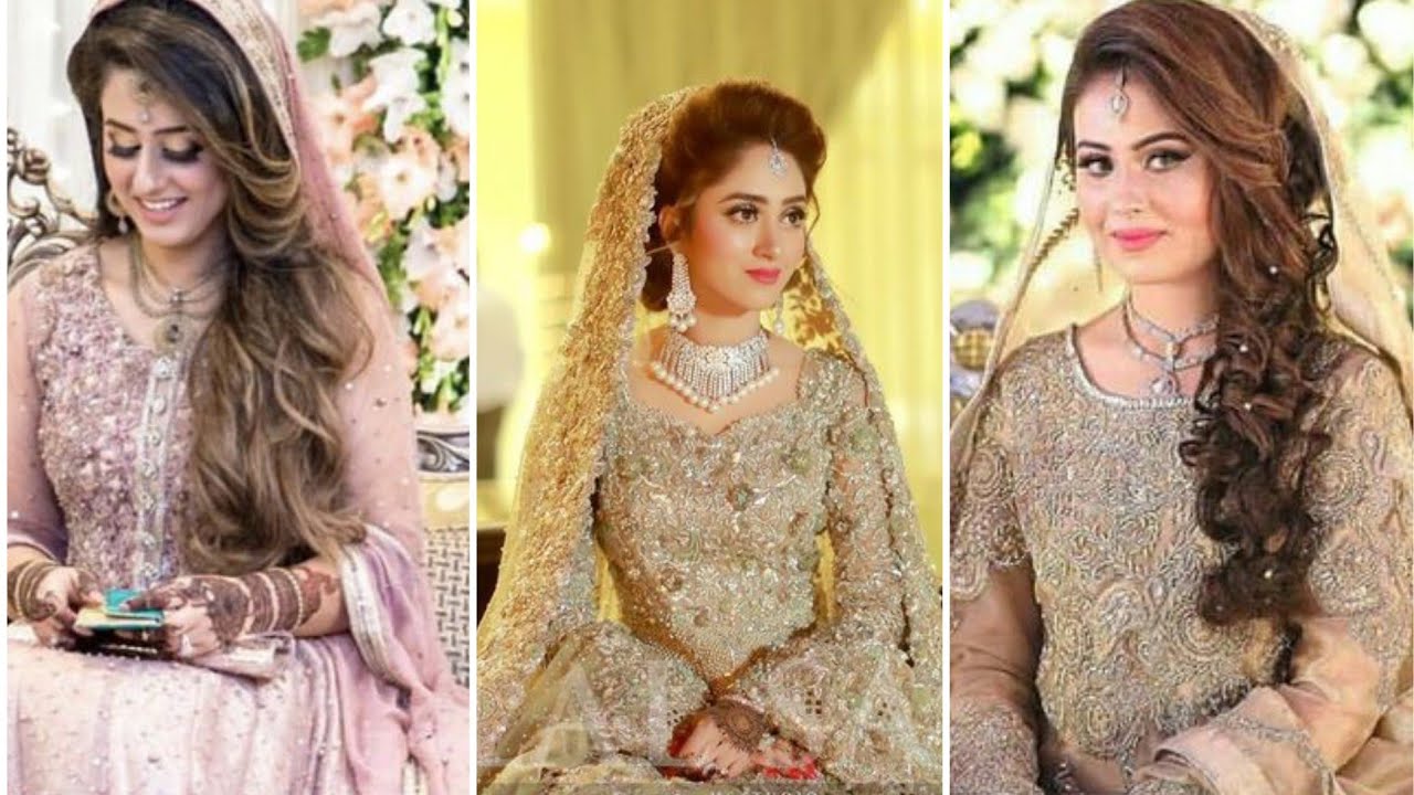 walima dress design/Top Elegant walima dresses collection with walima bride makeup look/
