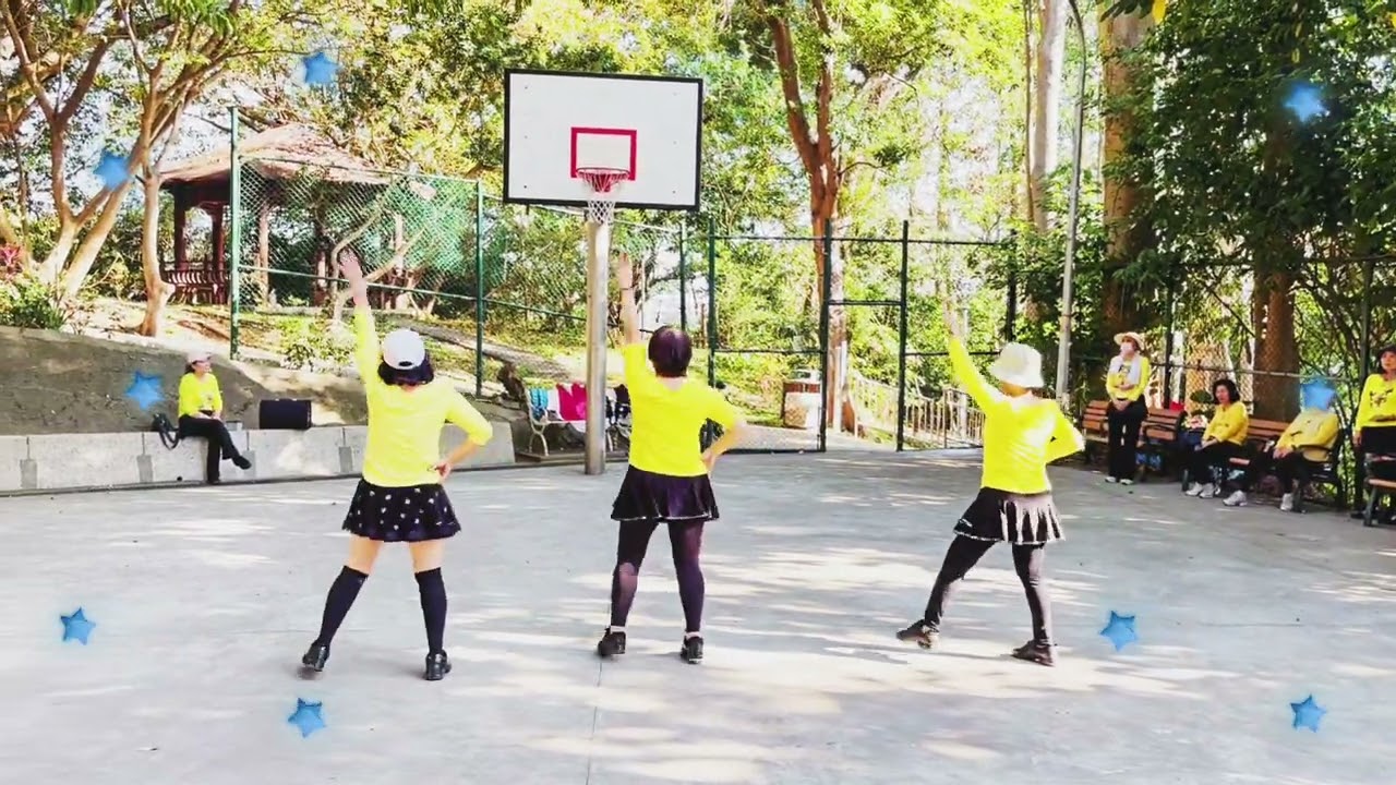 舞曲（千紙鶴）—示範學員—（珍瑩—月珍—金美）—🌼🌼🌼🌼🌼
