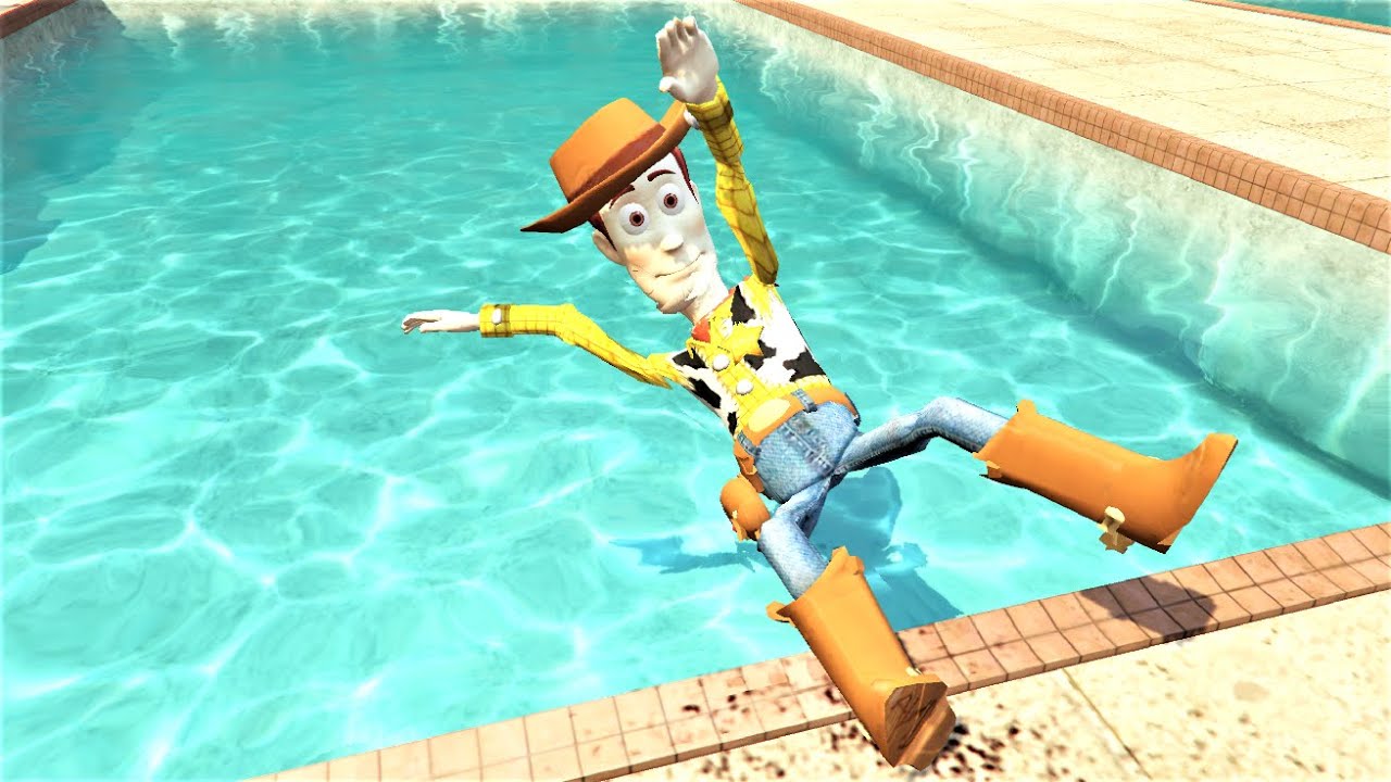 GTA 5 Water Ragdolls WOODY | Jumper/Falls vol.95 (Euphoria physics Funny Moments)