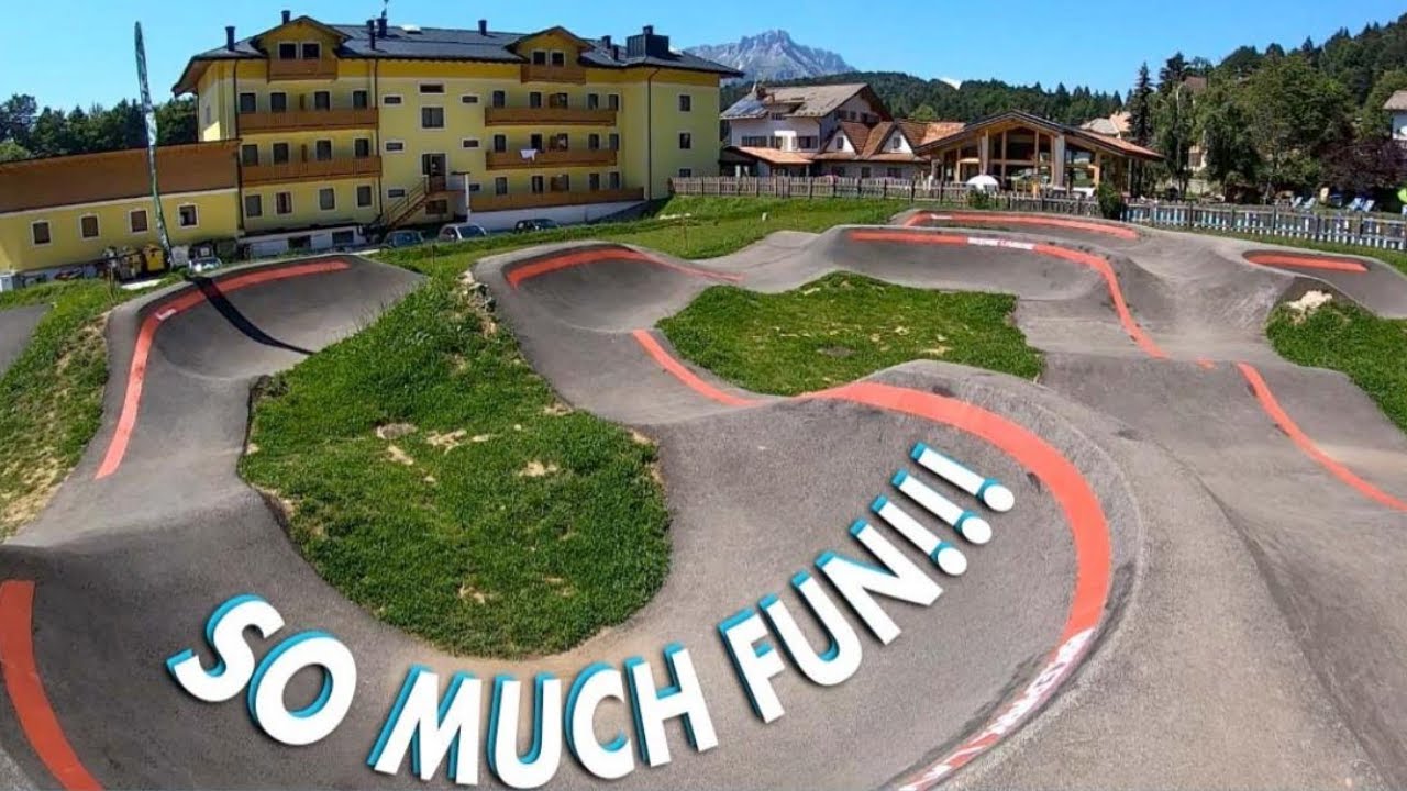 ALL BIKE PARKS NEED THIS!! Bikepark Lavarone - Amazing Pump Track + Downhill Mountain Biking