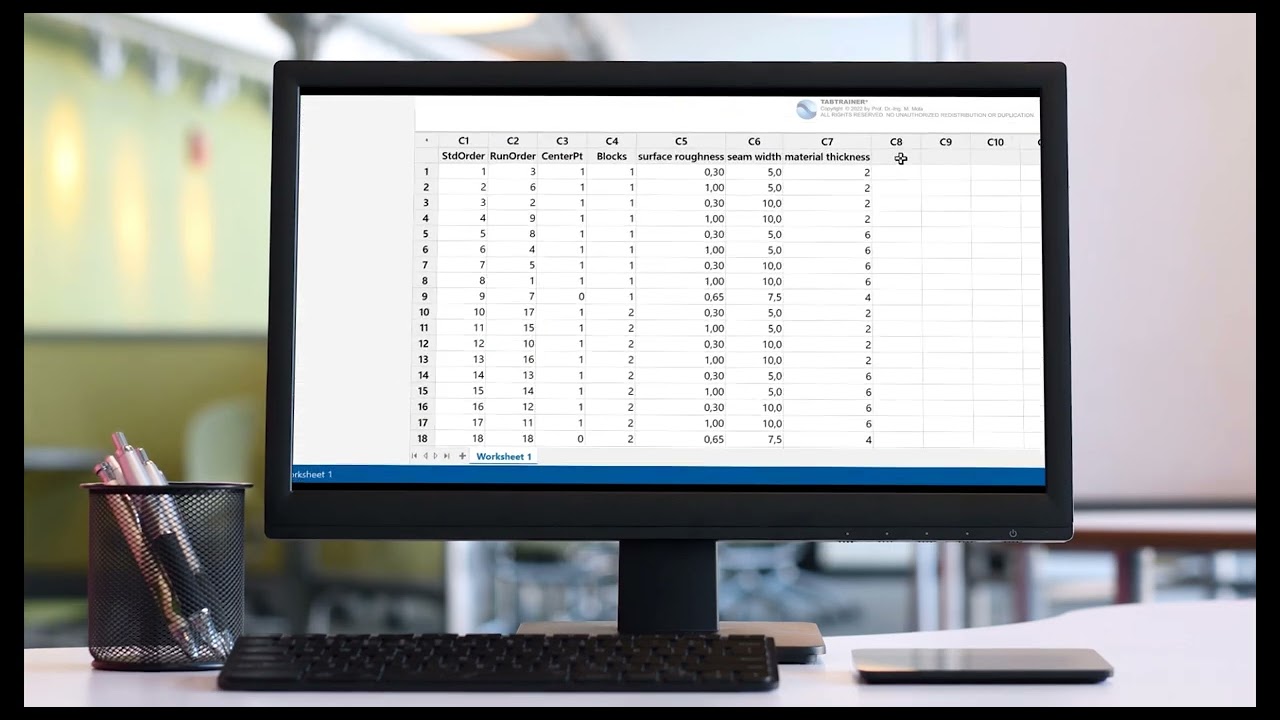 Minitab Tutorial doe full factorial center points blocks