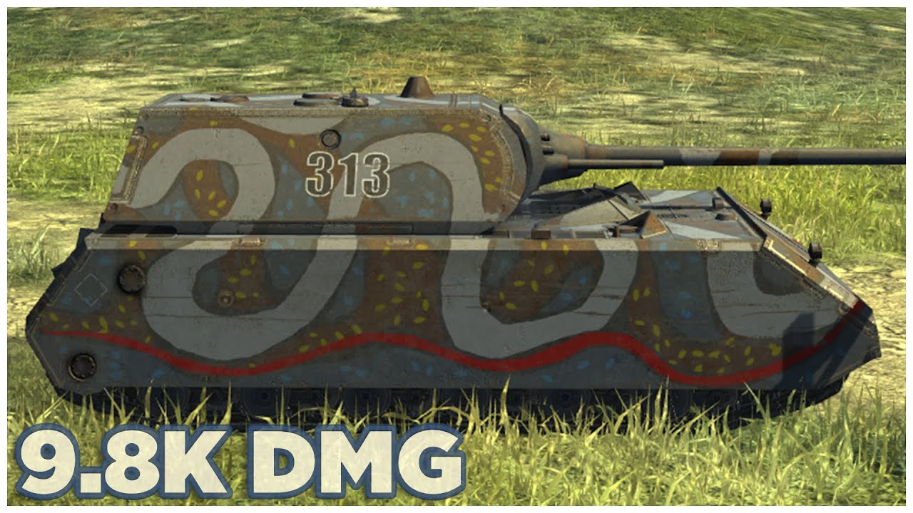MAUS • 9.8К УРОНА • 5 ФРАГОВ • WoT Blitz