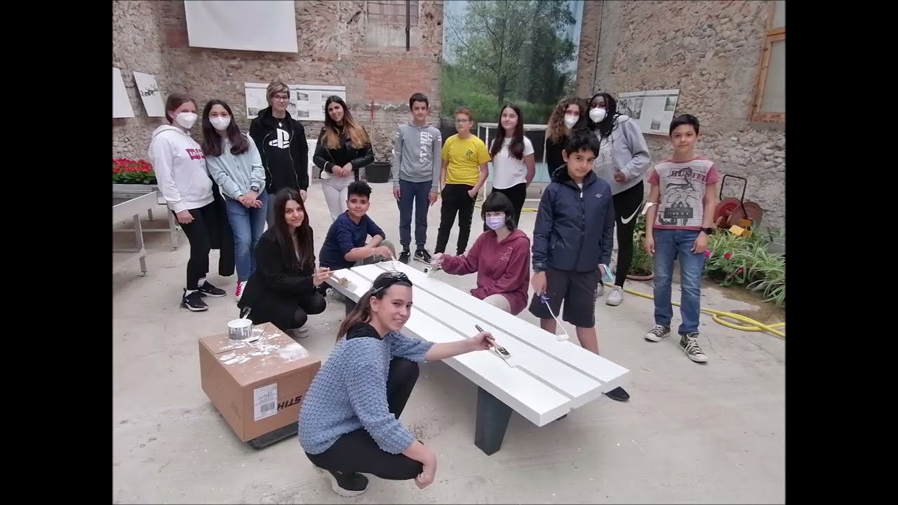 La panchina della Legalità - CCRR e Liceo Da Vinci contro le mafie