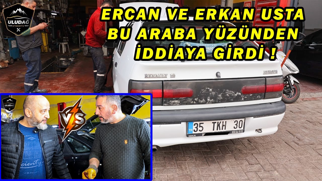 YATAK SARMIŞ MOTOR PASTAN ÇÜRÜMÜŞ! (Renault 19 Europa 1.6 Motor Rektifiye! )
