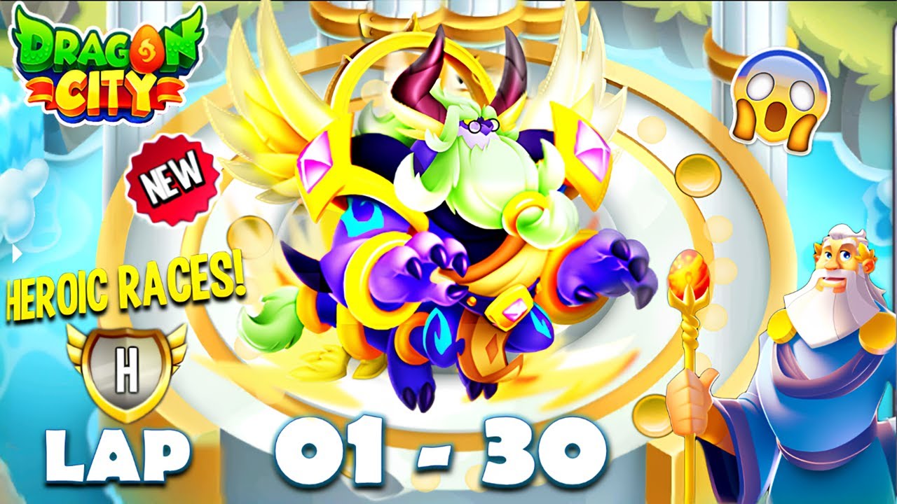 Dragon City: High Altruistic Dragon | Heroic Race LAP 1 - 30 COMPLETED 😱