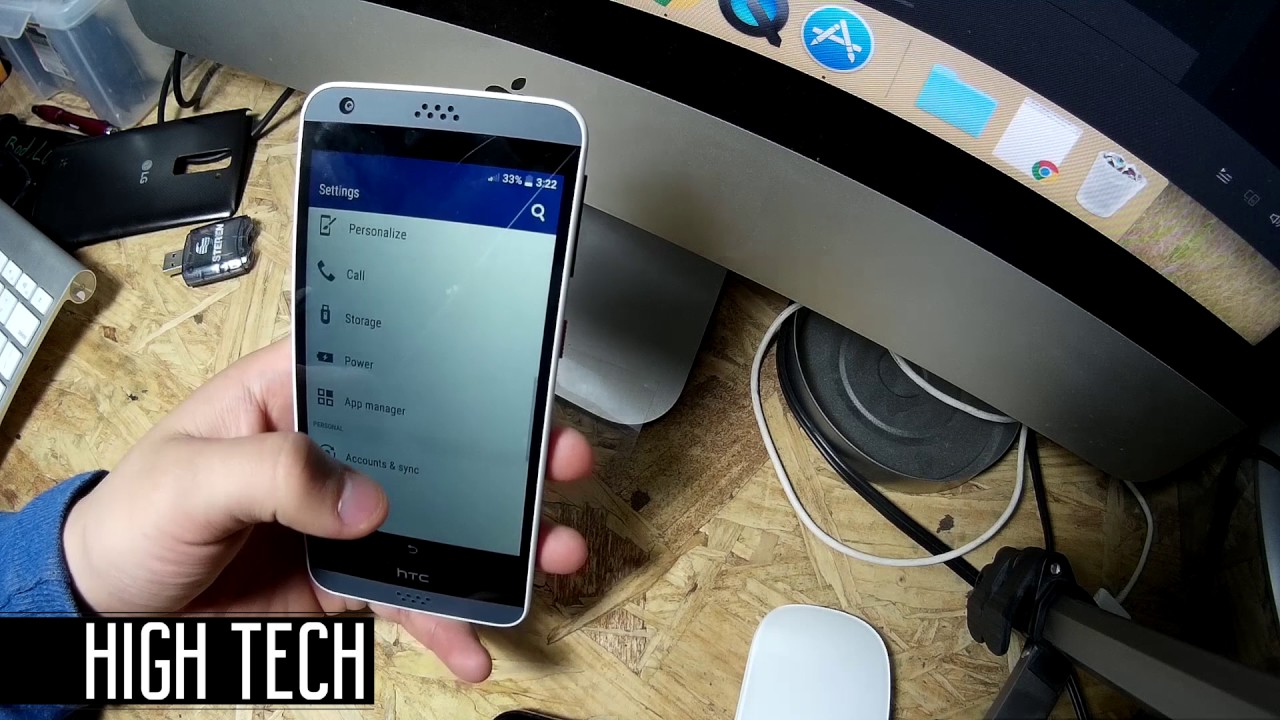 Como quitar cuenta Google HTC 530 Android 6.0.1 (2017) #HighTech