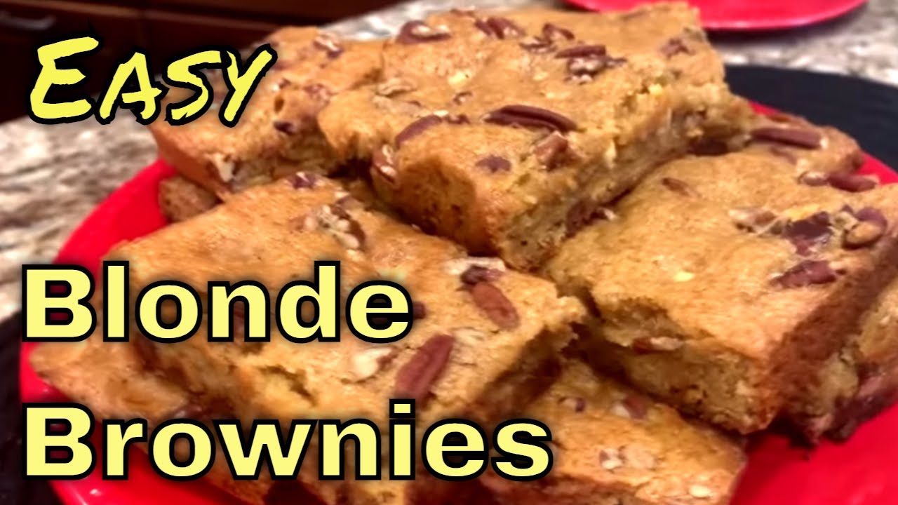EASY Blondies Recipe - Blonde Brownies Recipe from Scratch