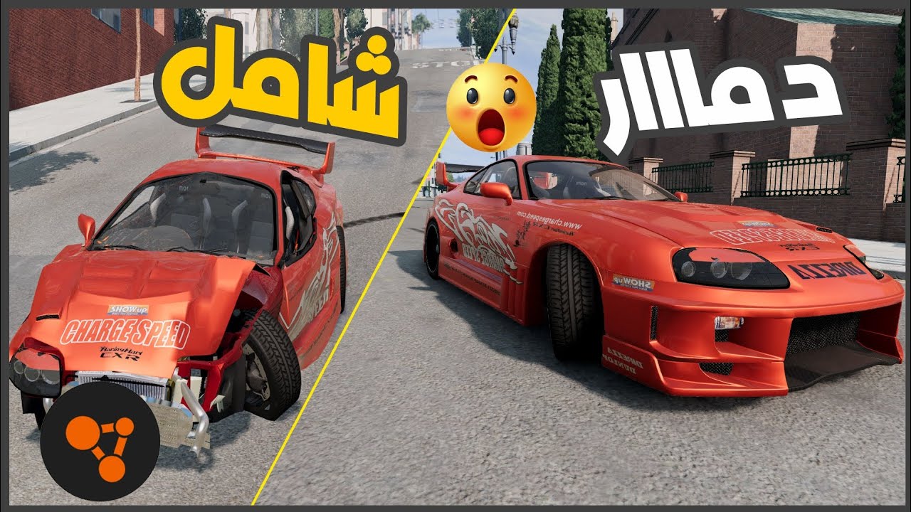 حادث النزلااا 😬 || محاكي الحوادث Beam Ng Drive ||