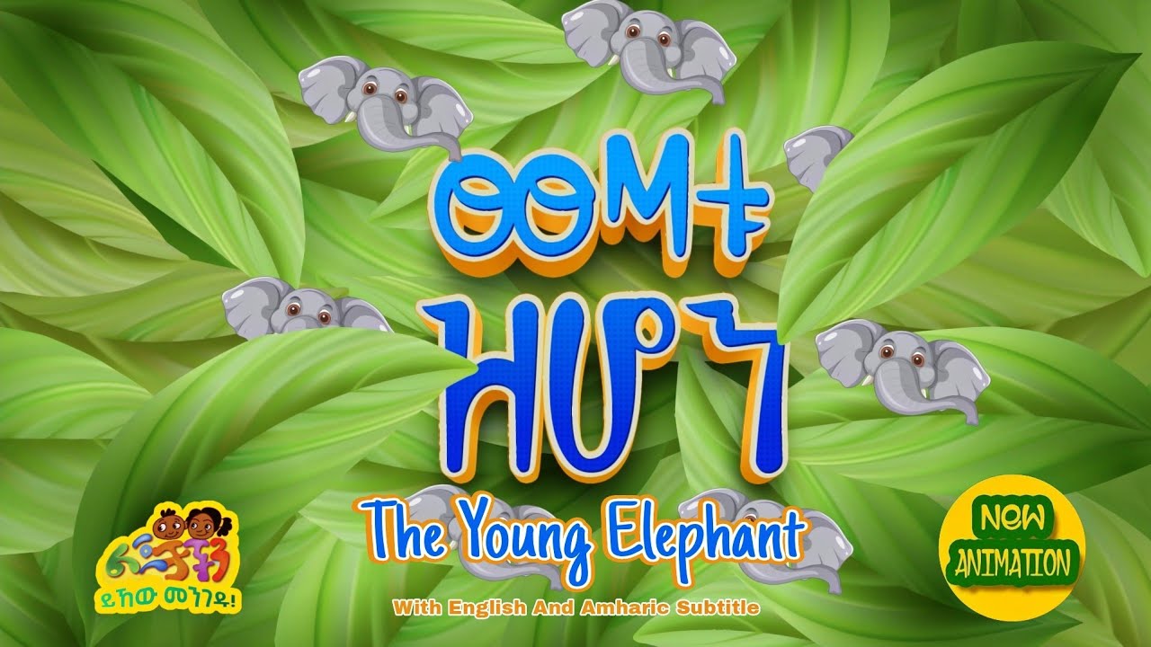 ☘️ ወጣቱ ዝሆን 🐘 አኒሜሽን ☘️ The Young Elephant 🐘 መንፈሳዊ ታሪክ ☘️