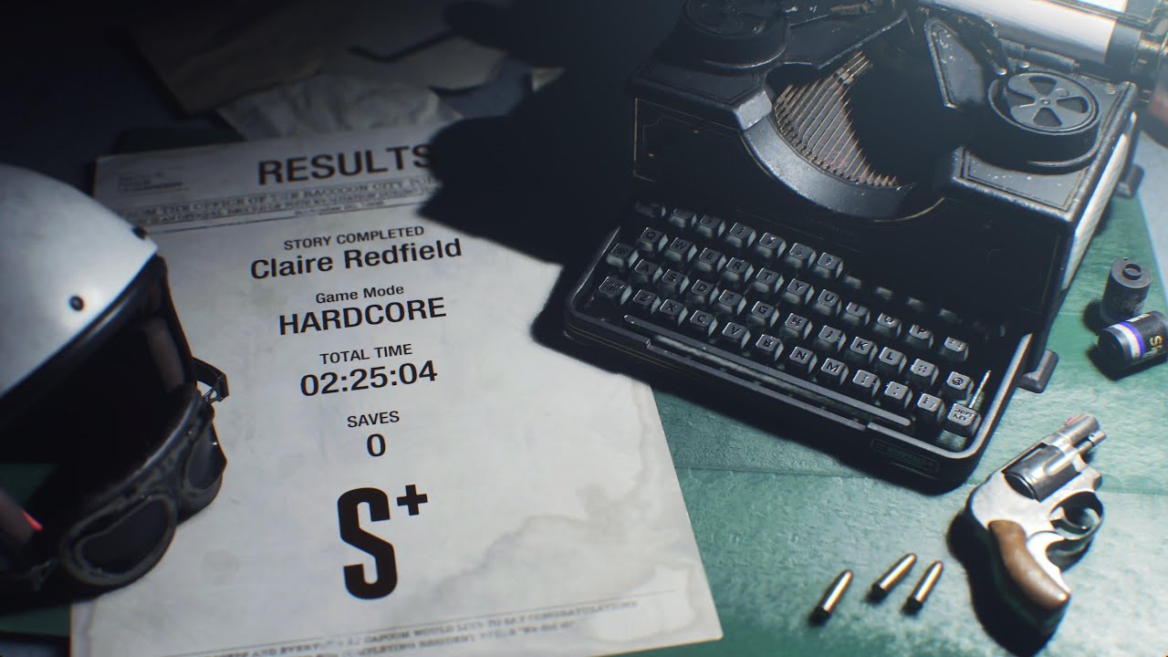 Resident Evil 2 Remake - Hardcore Difficulty Claire 1st Run No Damage Run S+