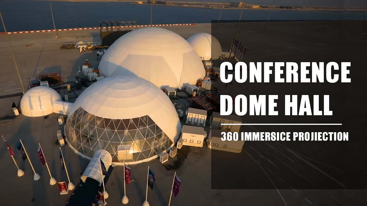 40m, 25m, 10m Large Conference Dome with 360 Immersive Projection