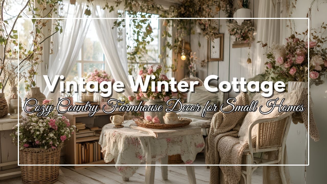 Vintage Country Decor Ideas for a Small Rustic Cottage Farmhouse 2026
