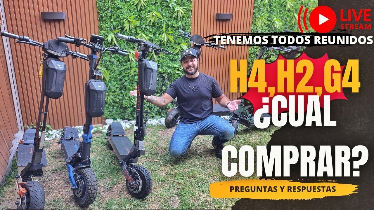 ¿Cual Scooter Eléctrico es Mejor? H4, G4 MAX, H2 DUAL ULTRA, T8 MAX, G2 PRO, G3 PRO.