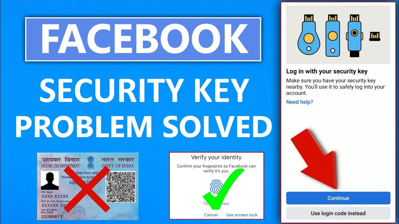 Facebook security key unlock।How to open your account with Security key Method।Security key problem