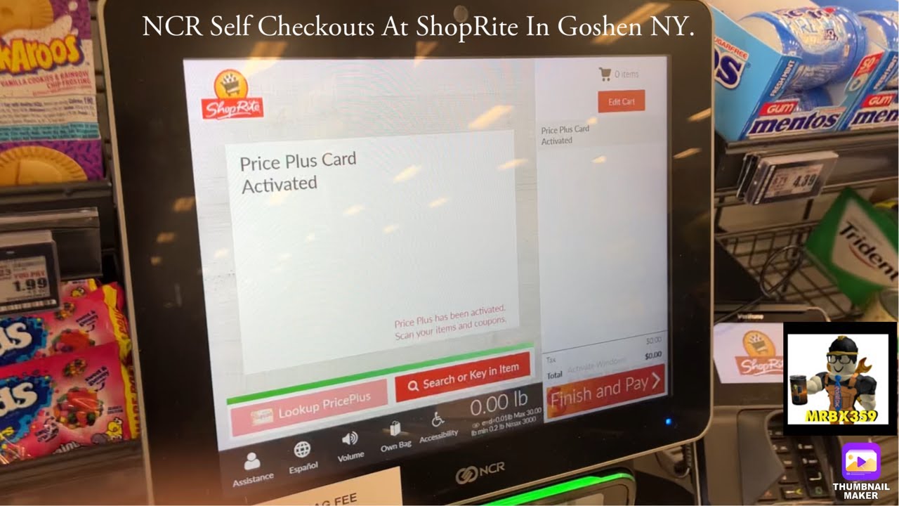 NCR Self Checkouts At ShopRite In Goshen NY.