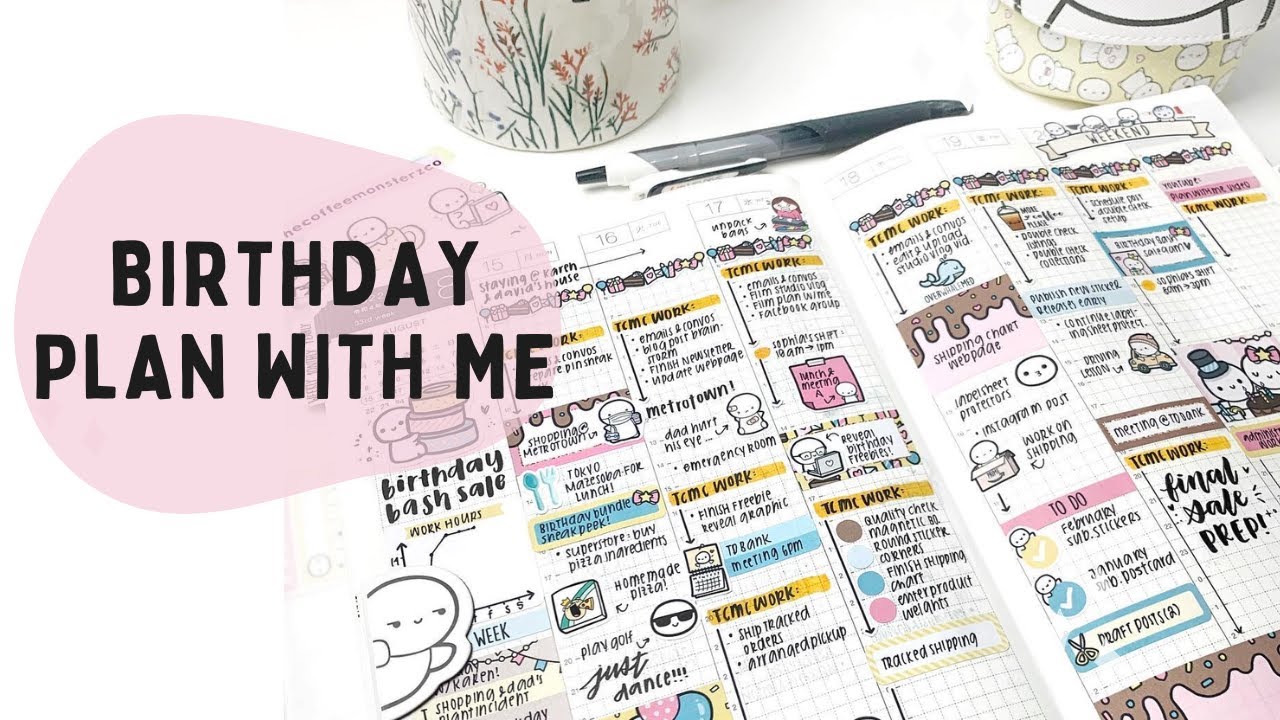 Real Time Plan With Me: Birthday Bash Sale Week | Hobonichi Cousin