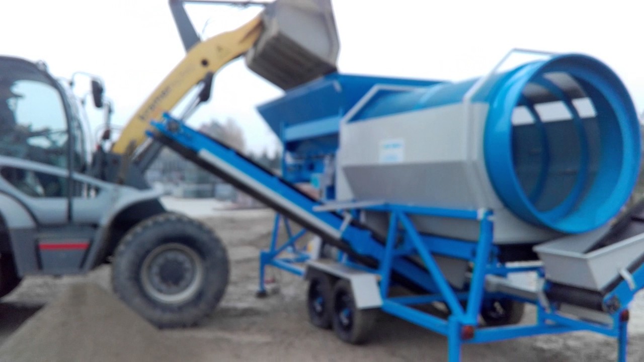 Przesiewacz bębnowy, Mobile drum screen, Trommelsiebmaschine, trommel screen