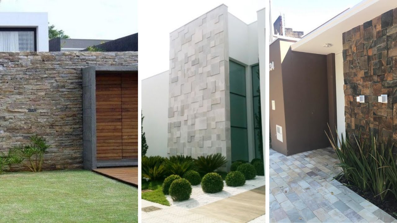 FACHADAS E MUROS ESPETACULARES COM PEDRAS - INSPIRE-SE!