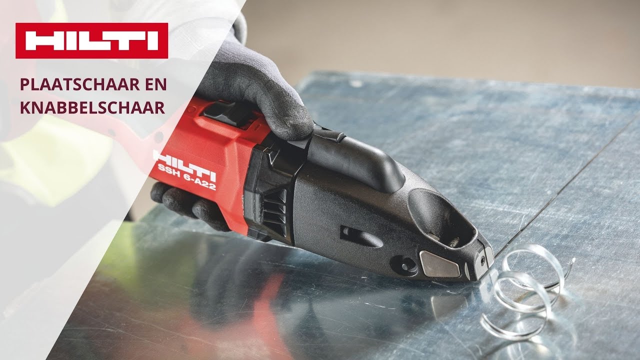 💻 Introductie van plaatschaar en knabbelschaar 🐭 | Hilti Nederland