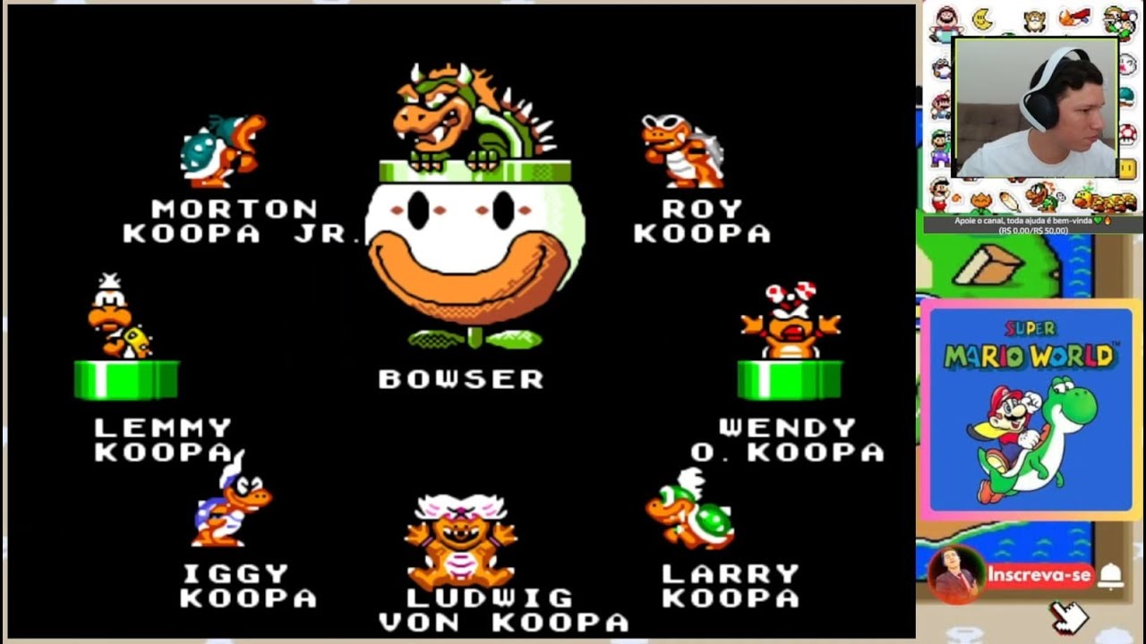 Derrotei TODOS os Bosses Finais de Super Mario World | DETONADO🔥